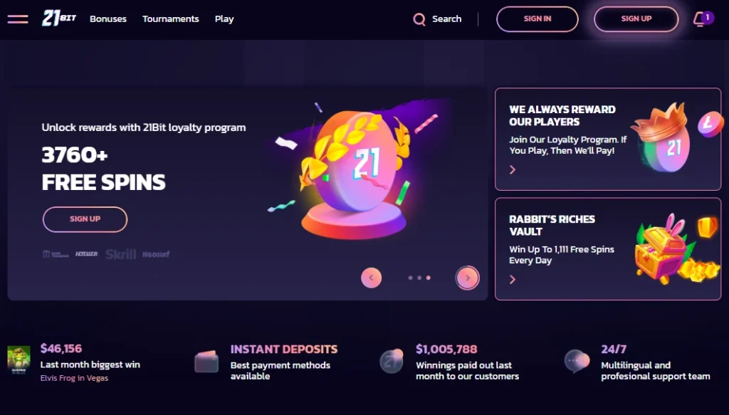 21bit casino promo code